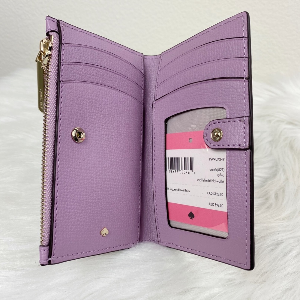 KATE SPADE SYLVIA SMALL SLIM BIFOLD WALLET - Picture 5 of 8